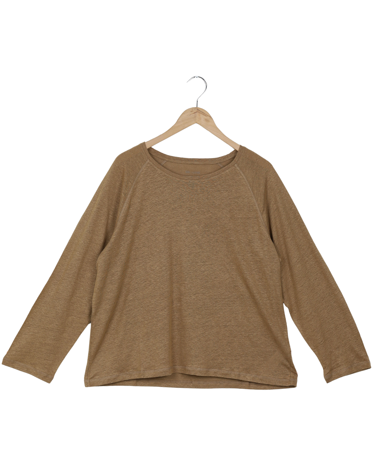 Secondhand Lisbeth Linen Top - Brown Mustard