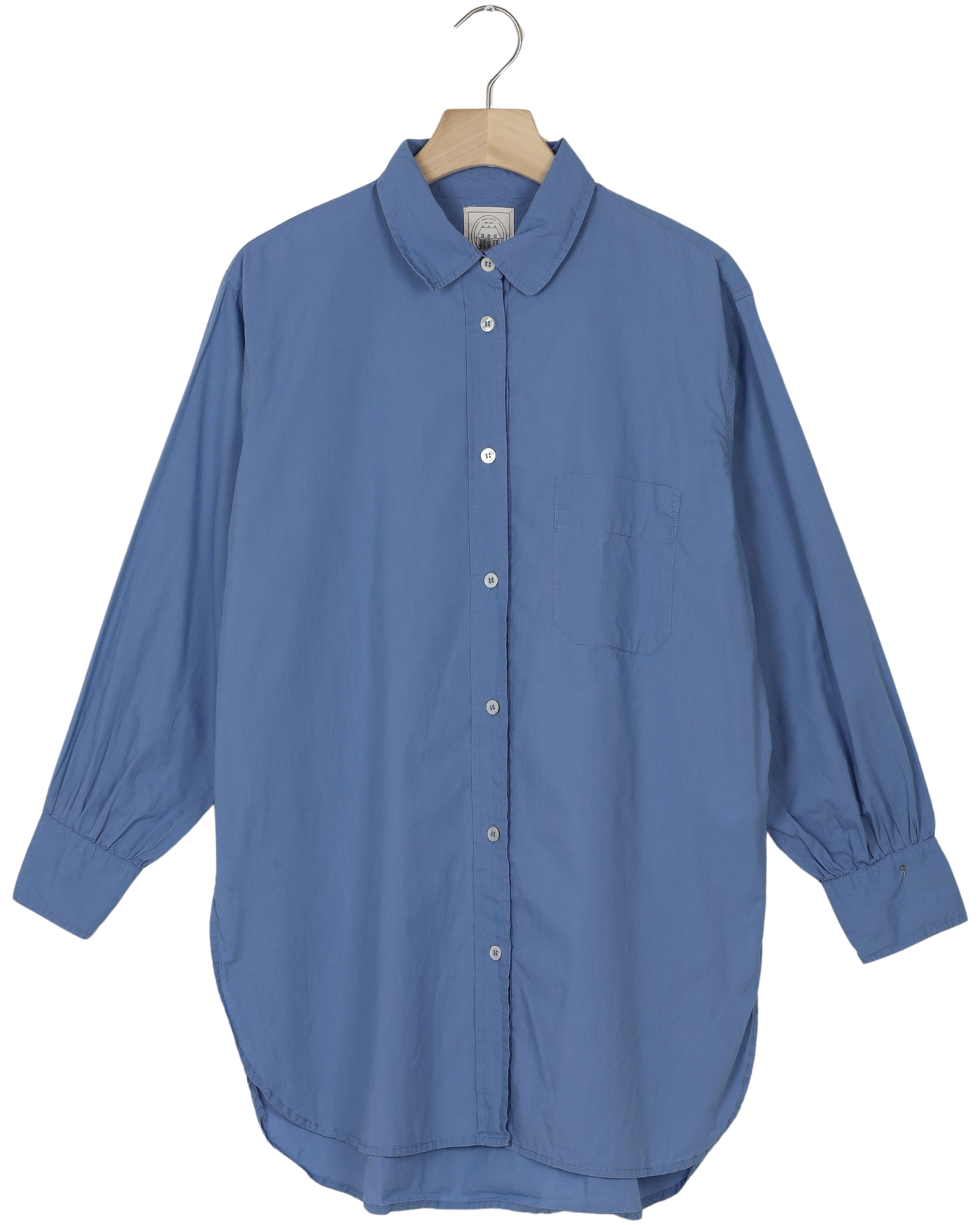 Secondhand Rosa Shirt Cotton Poplin - Powder Blue