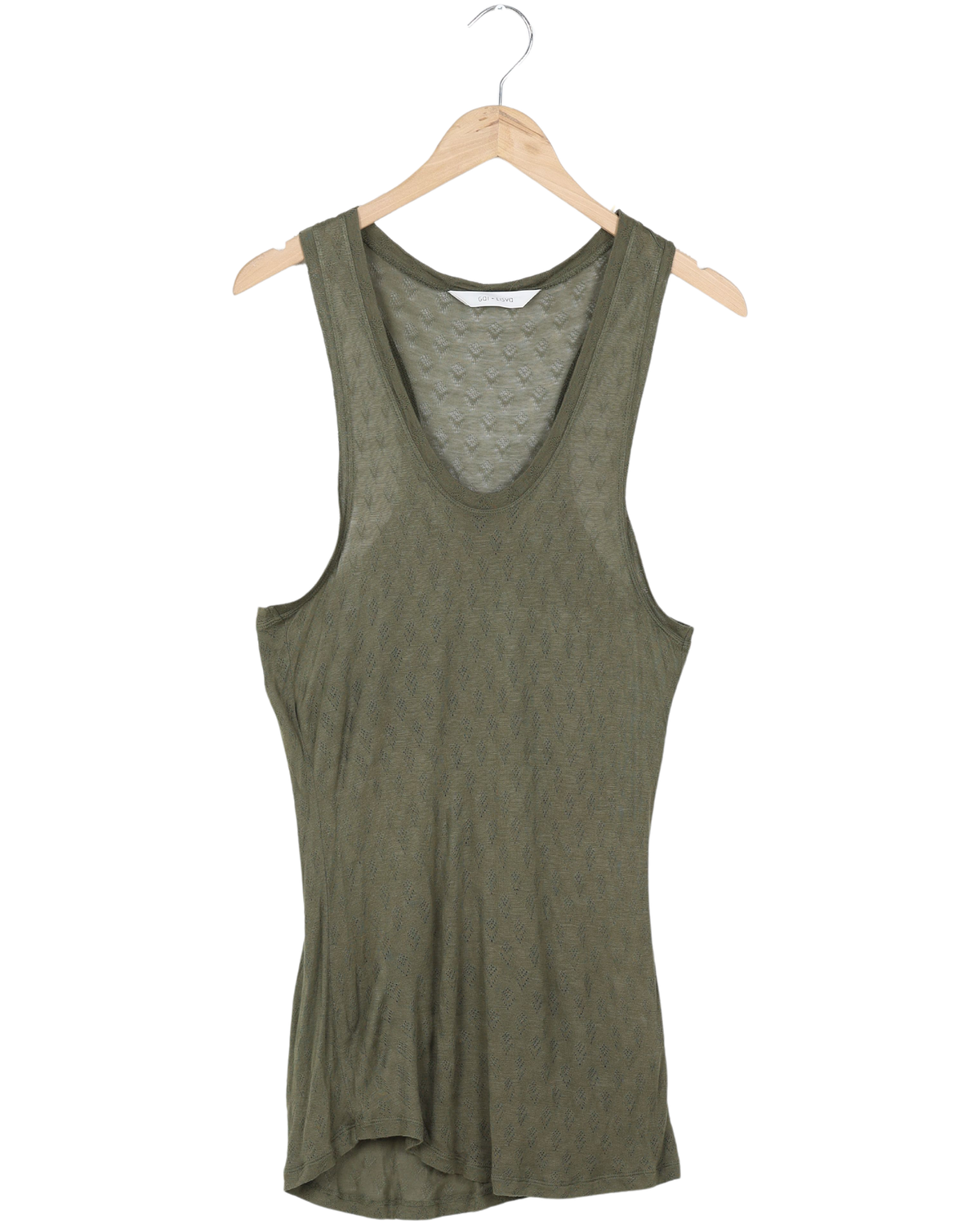 Secondhand Nellie Silk Top - Olive Night