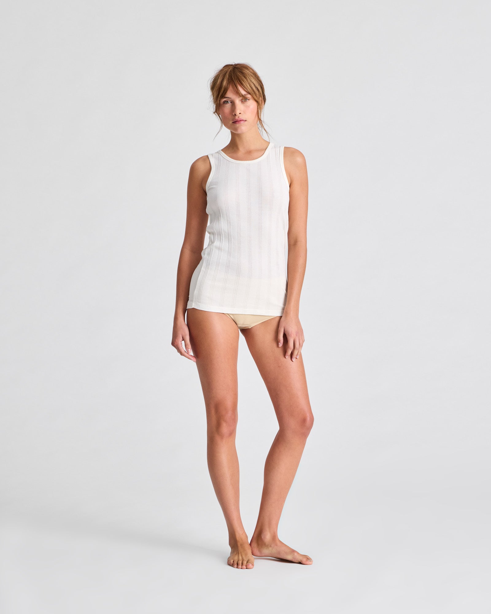 GAI+LISVA Alberte Cotton Top GOTS Top 150 Off White
