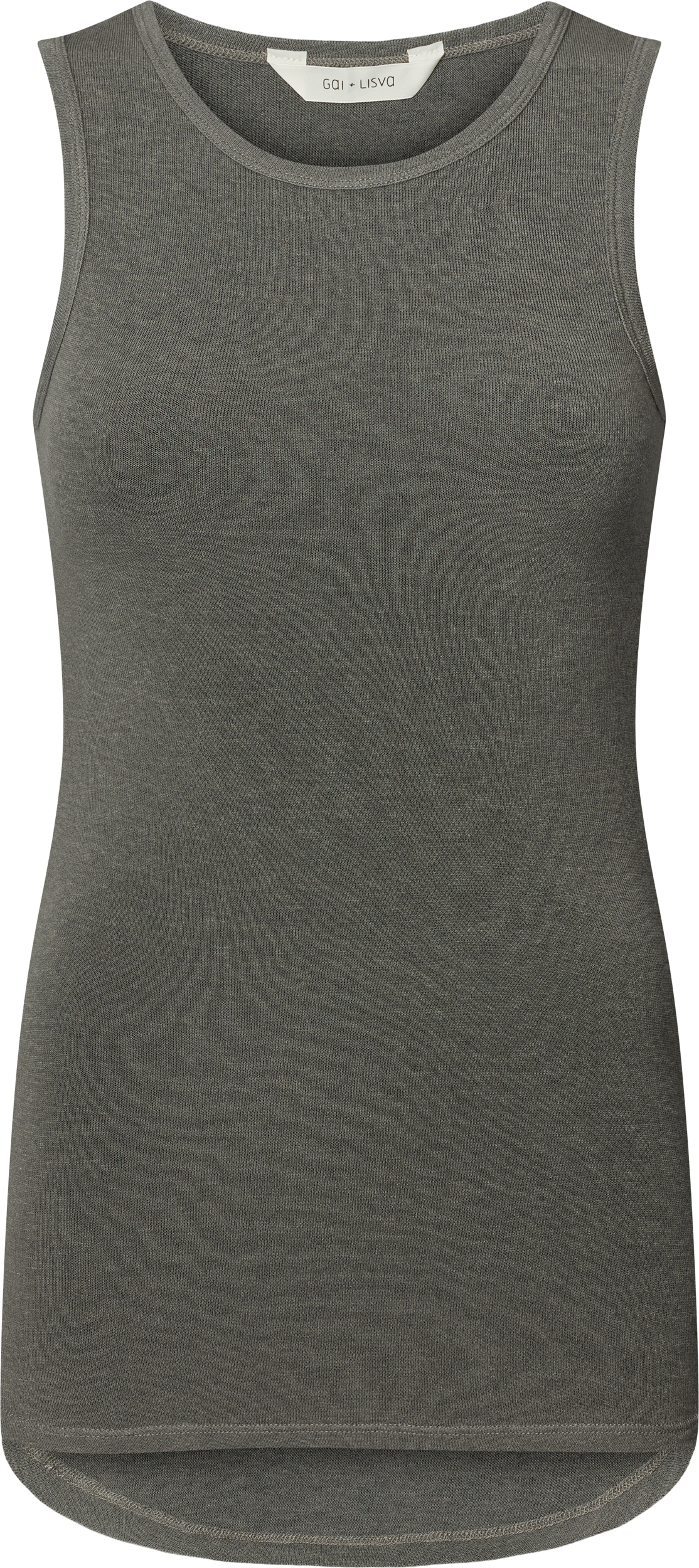 GAI+LISVA Alberte Wool Top Tops & T-shirts 132 Dark Gull Grey
