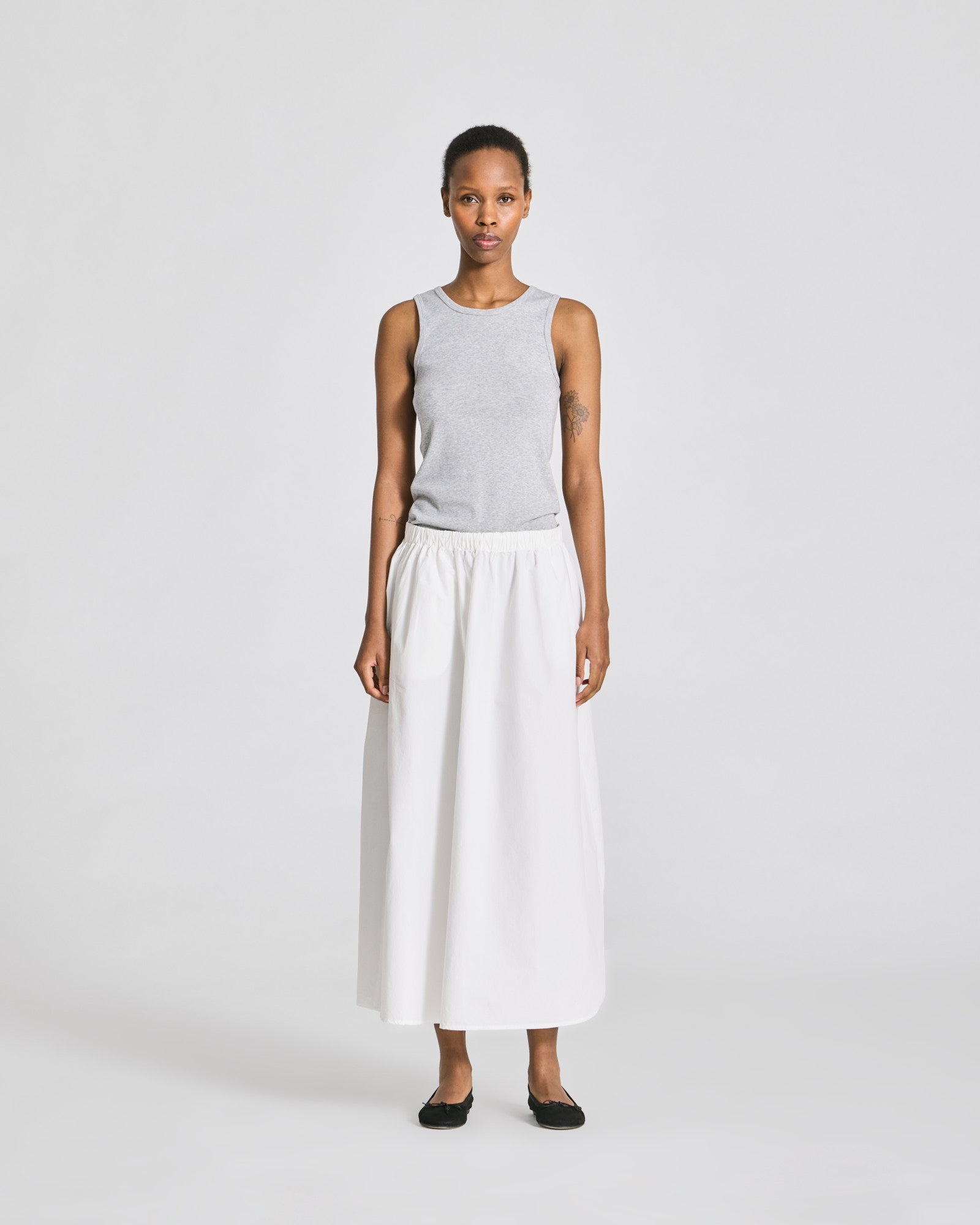 GAI+LISVA Alice Poplin Skirt GOTS Dresses & Skirts 124 Whisper White