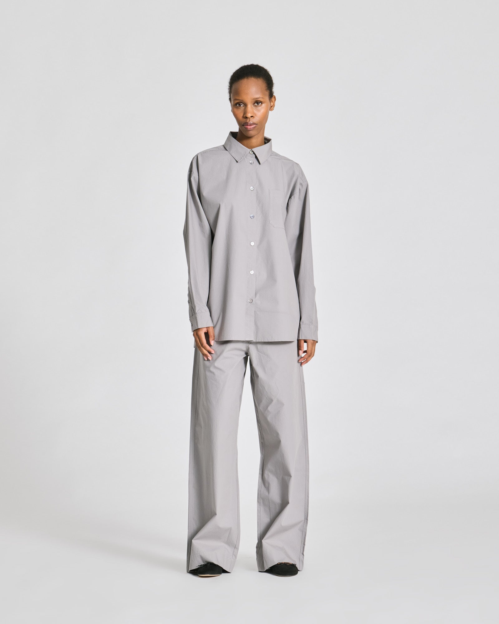 GAI+LISVA Astrid Shirt Poplin Gots 243975 Shirts & Blouses 701 Monument