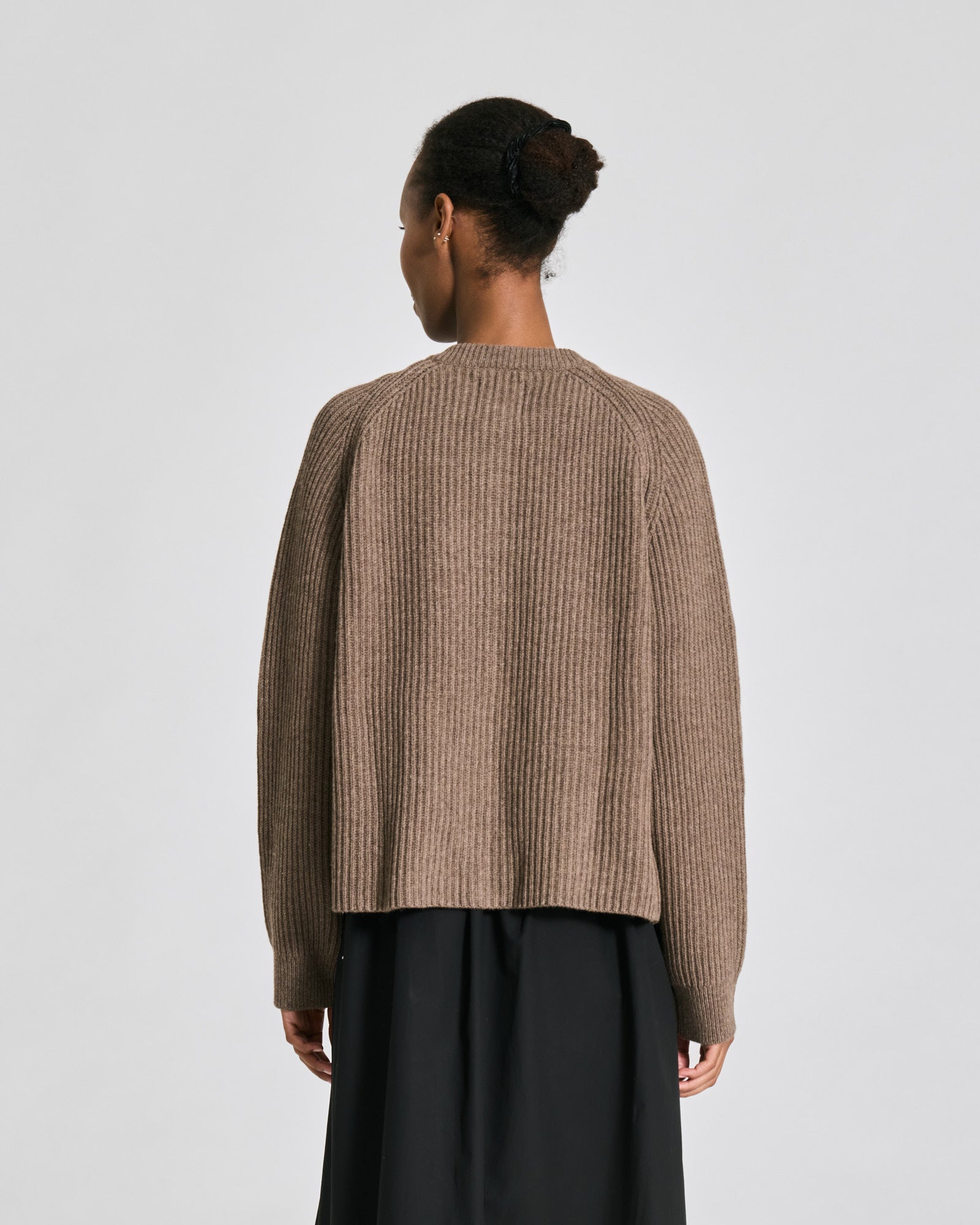 GAI+LISVA Augusta L/S Cardigan Lambswool Knit Lambswool l Knitwear 756 Mole Melangé