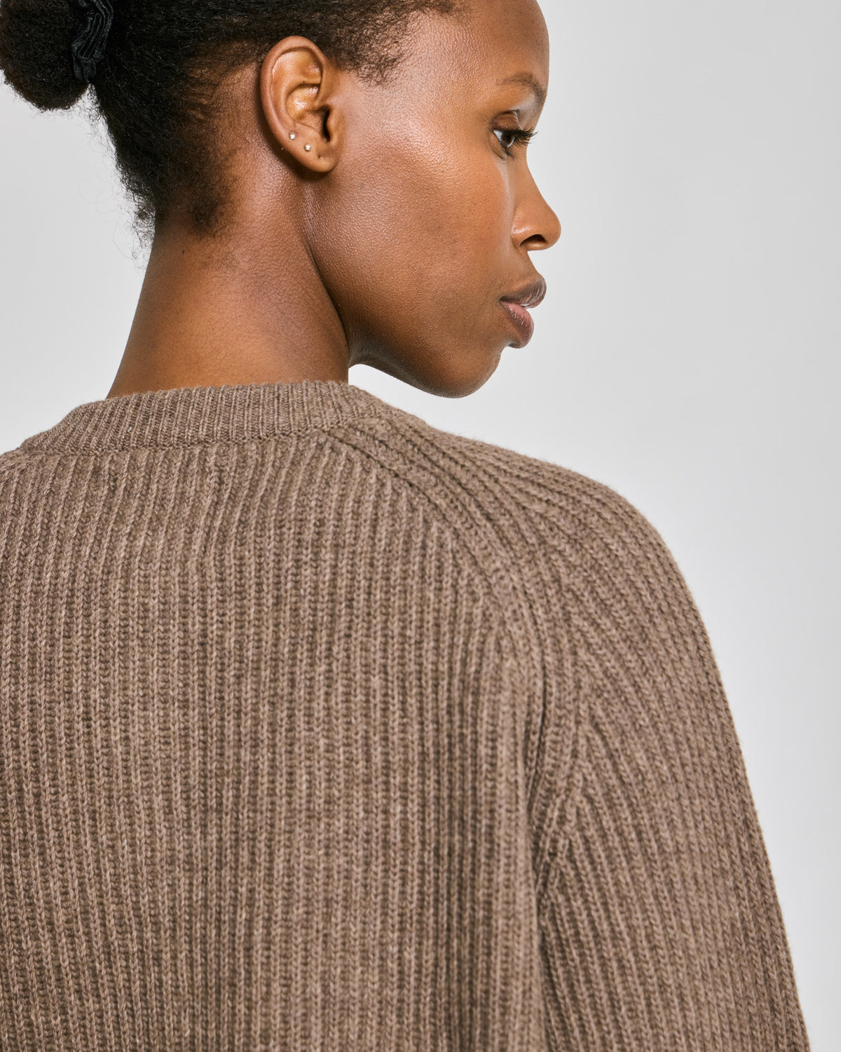 LISVA Augusta L/S Cardigan Lambswool Knit Lambswool l Knitwear 756 Mole Melangé