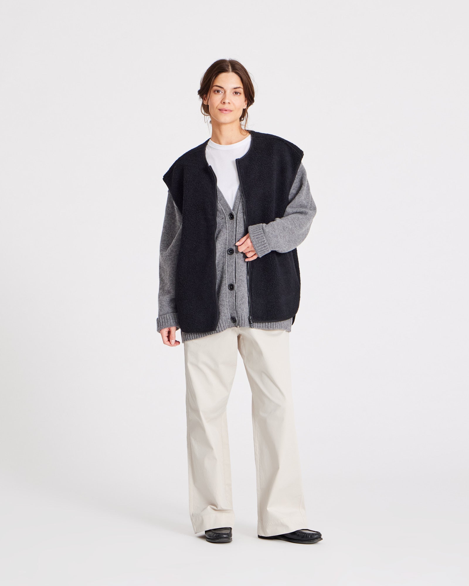 GAI+LISVA Beath Vest Jacket 650 Black