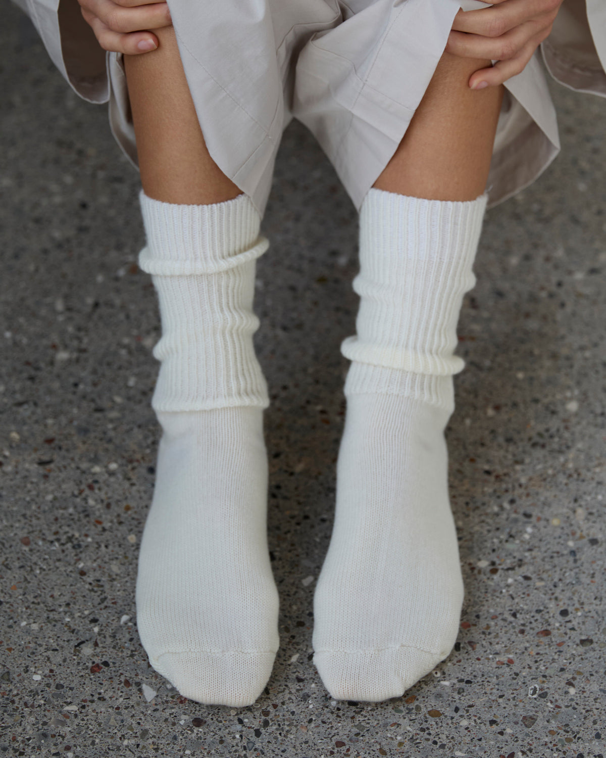 LISVA Britney Wool sock Accessories 150 Off White
