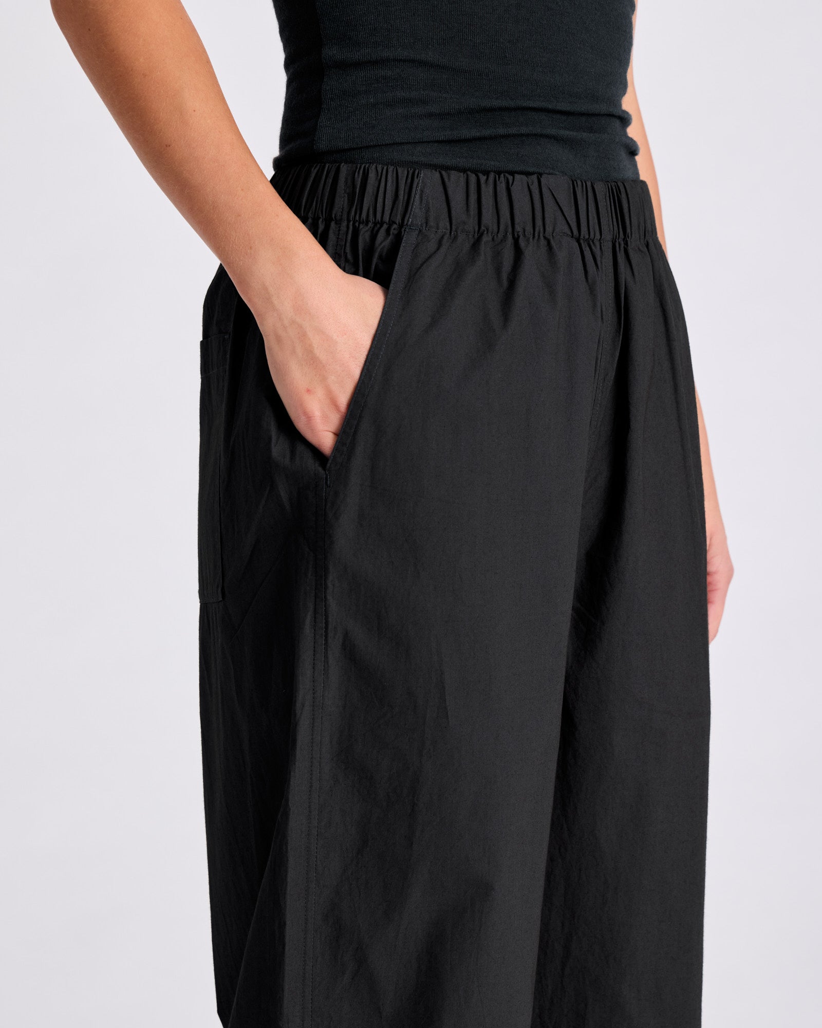 GAI+LISVA Christine Poplin Pants GOTS Trousers & Shorts 650 Black