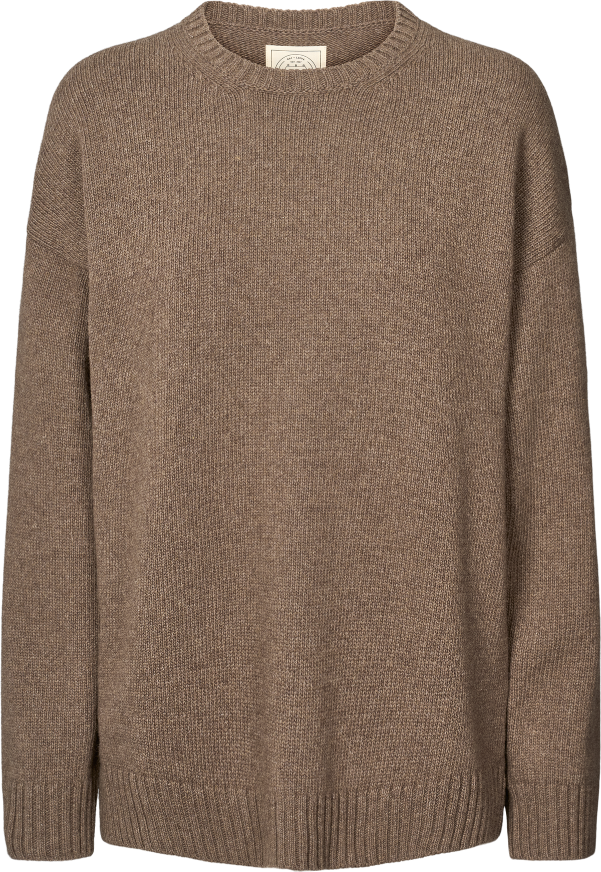 LISVA Emely Lambswool Knit Lambswool l Knitwear 756 Mole Melangé
