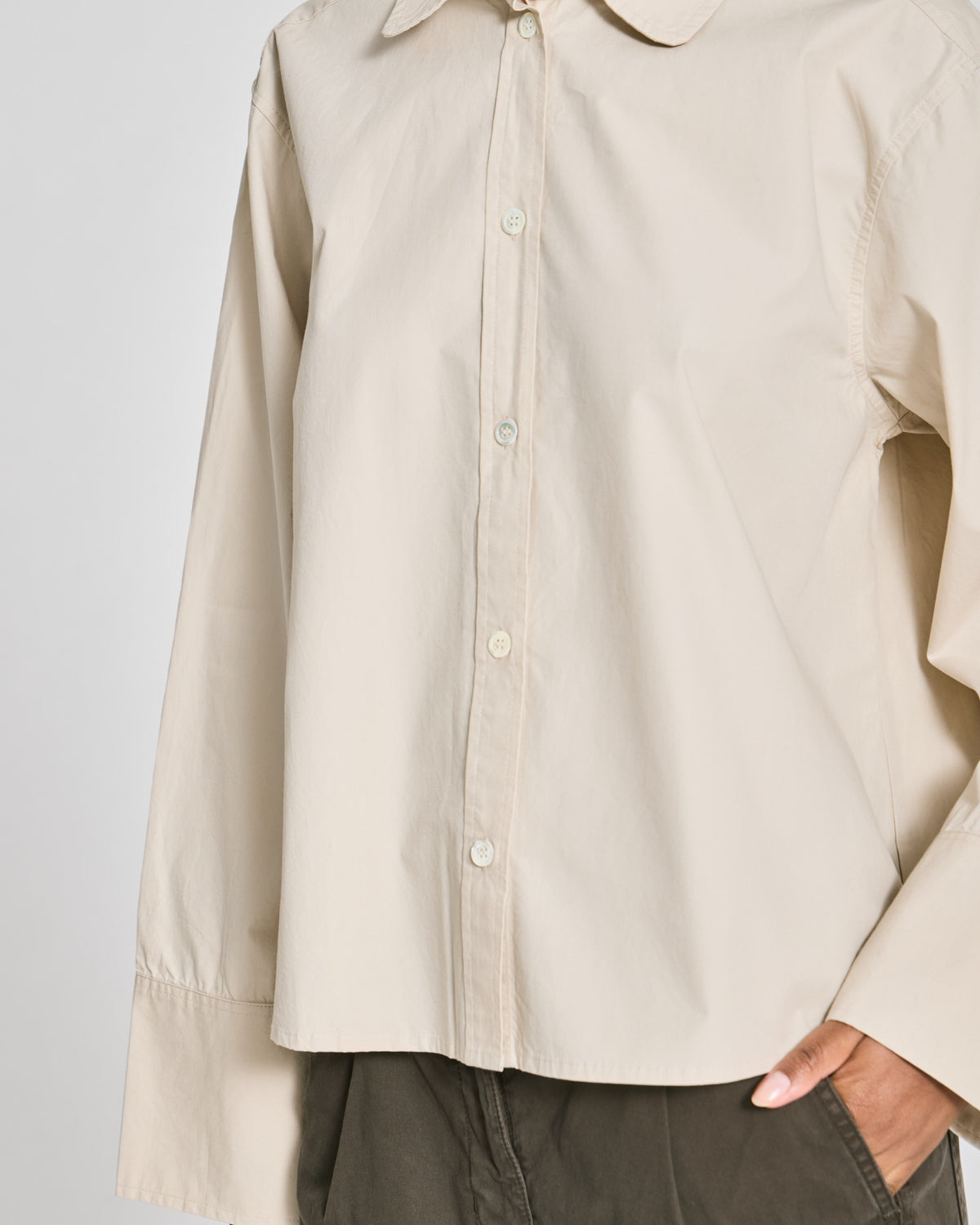 GAI+LISVA Flora Shirt Poplin Gots 243975 Shirts & Blouses 139 Ancient Grey