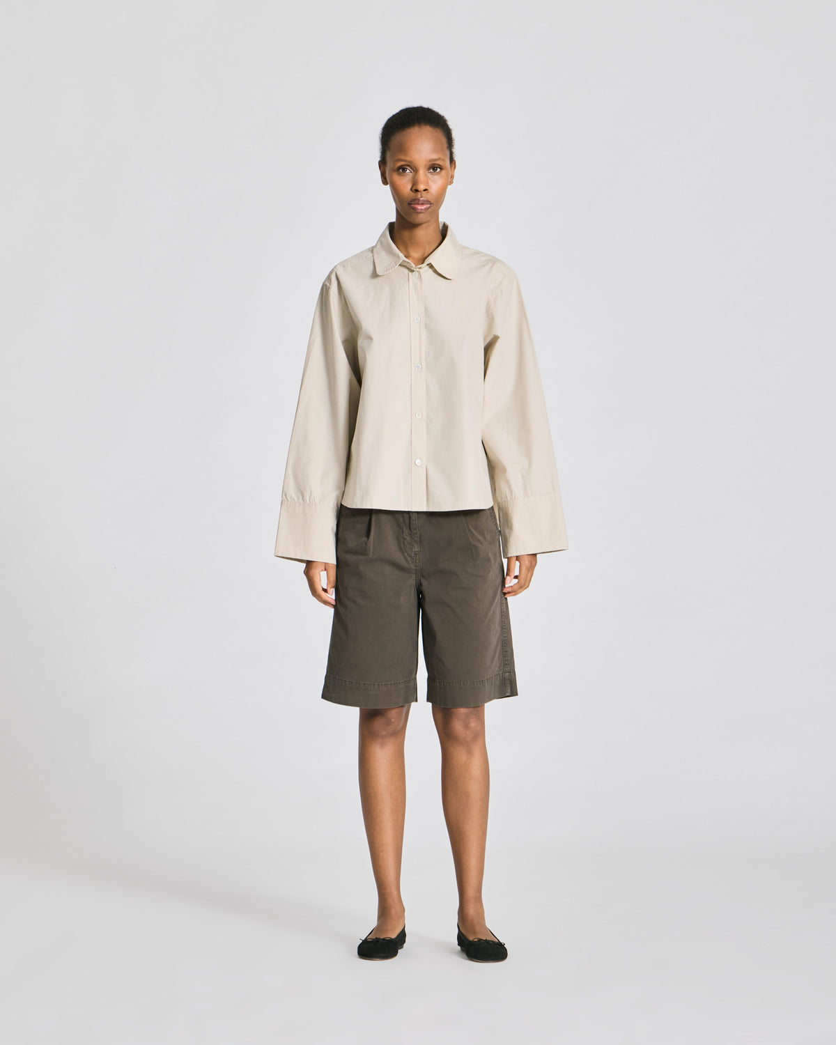 GAI+LISVA Flora Shirt Poplin Gots 243975 Shirts & Blouses 139 Ancient Grey