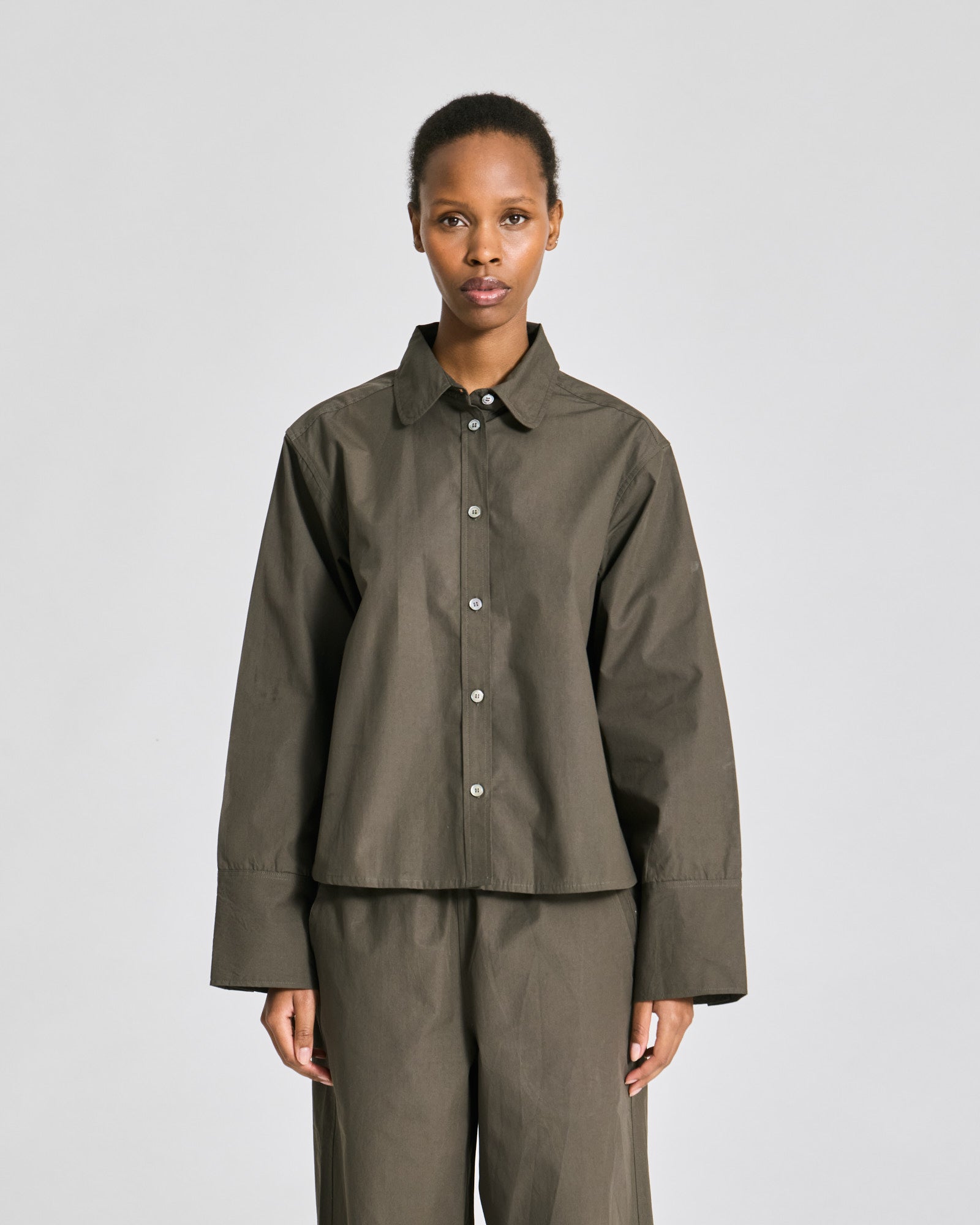 GAI+LISVA Flora Shirt Poplin Gots 243975 Shirts & Blouses 750 Black Ink