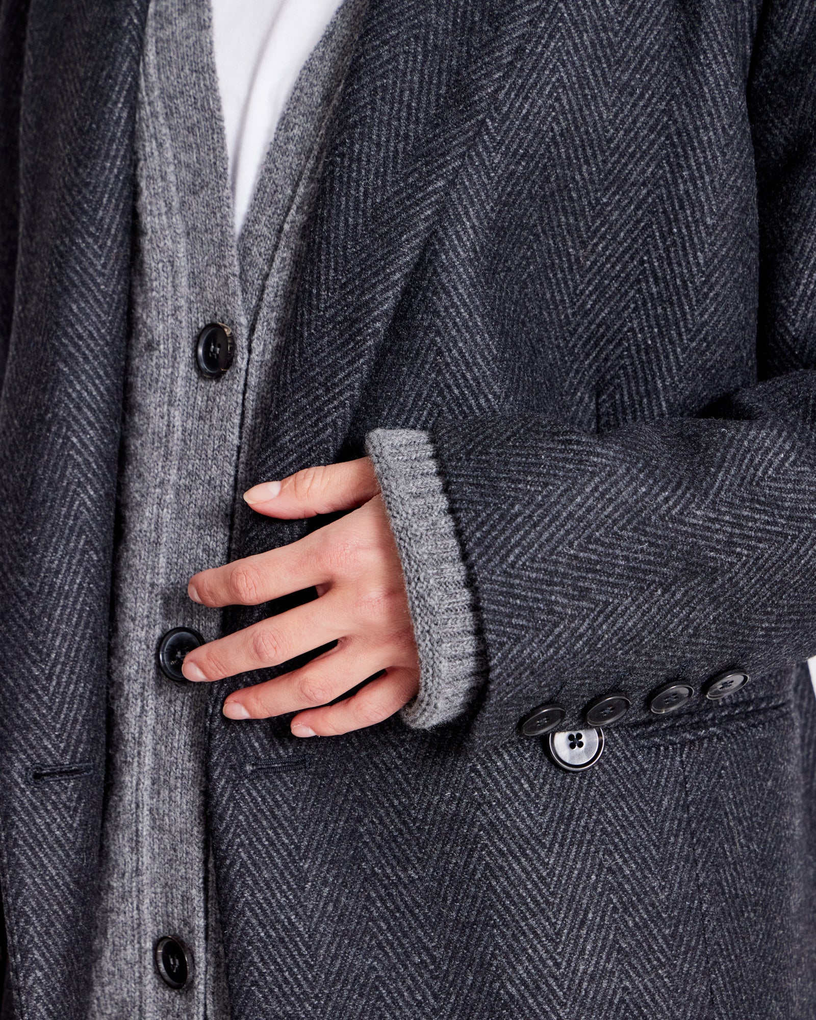 GAI+LISVA Josephine Jacket Outerwear 614 Dark Grey Melange