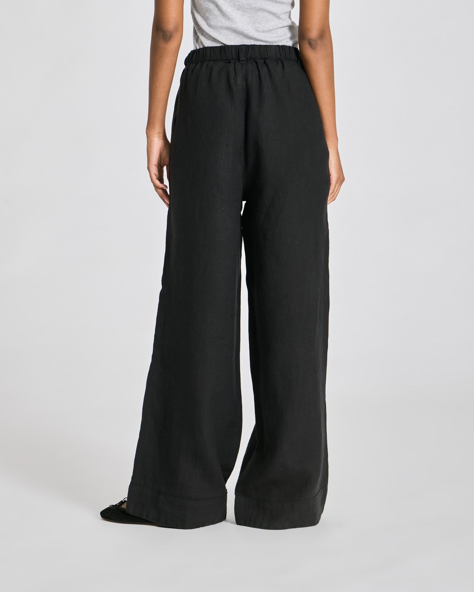 GAI+LISVA Leonora Linen Loose Pants GOTS Trousers & Shorts 650 Black