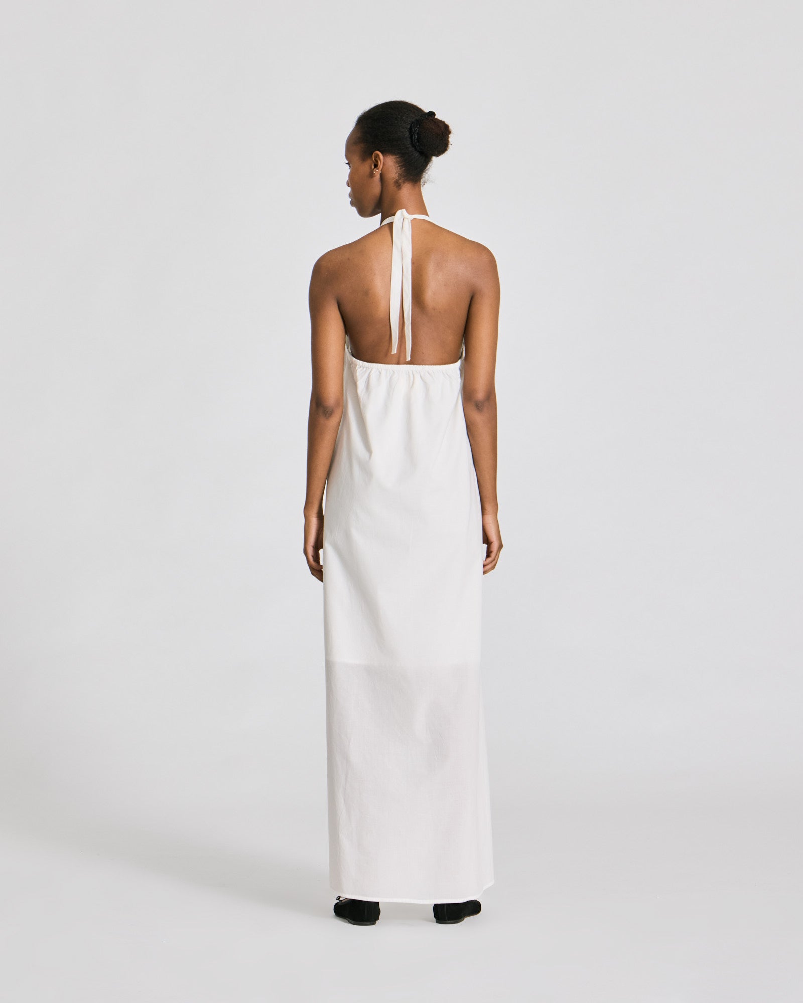GAI+LISVA Nora Voile Halterneck Dress Dresses & Skirts 762 Egret