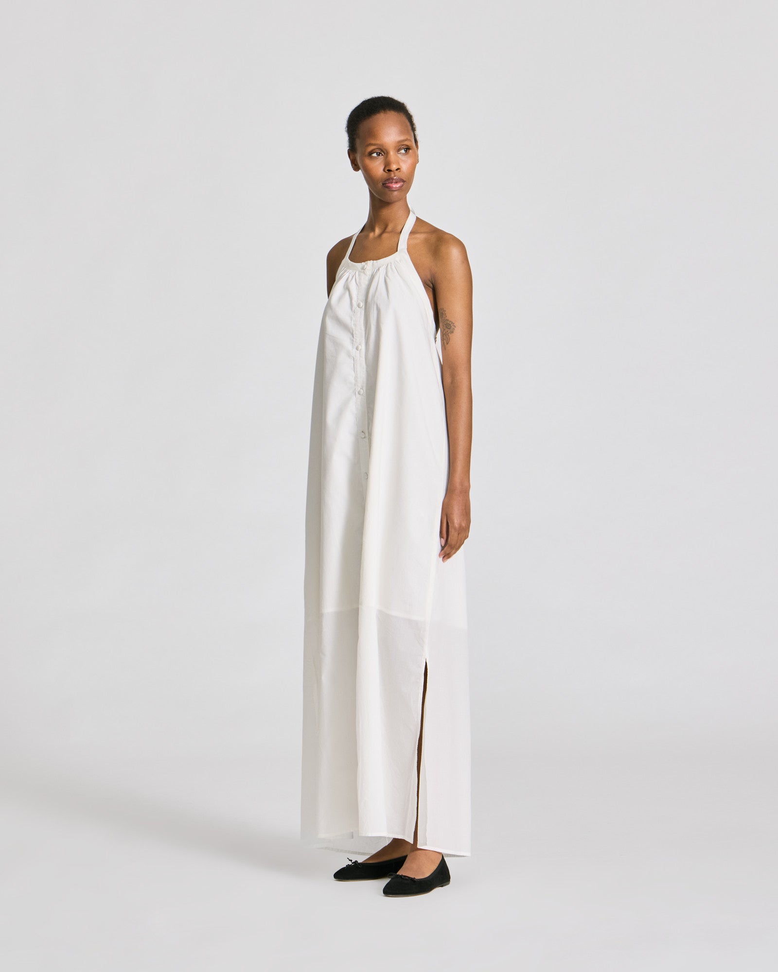 GAI+LISVA Nora Voile Halterneck Dress Dresses & Skirts 762 Egret