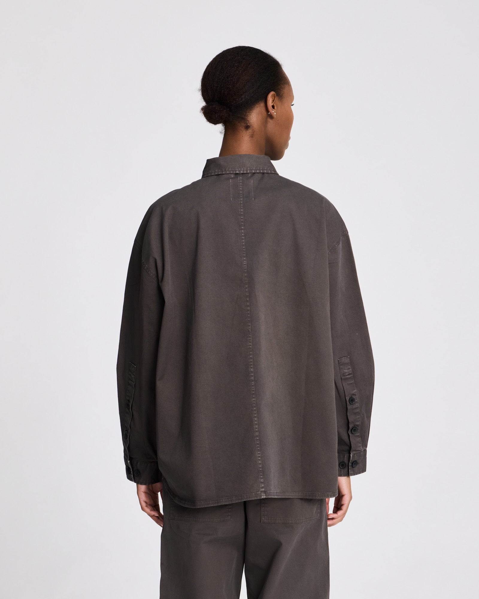 GAI+LISVA Pauline Stretched Twill Shirt Shirts & Blouses 750 Black Ink