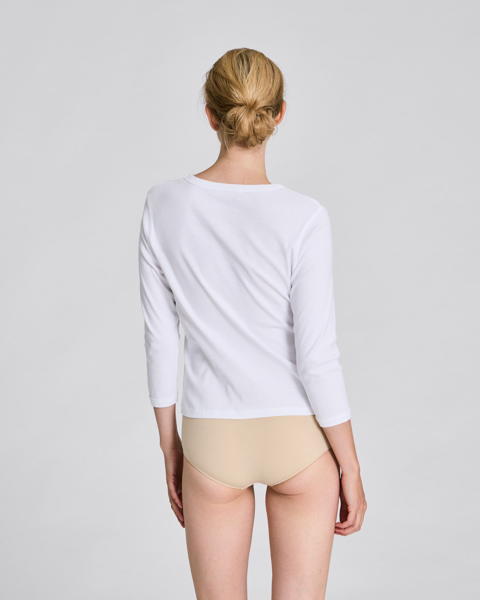 GAI+LISVA Sascha 3/4 Sleeve Cotton Top Tops & T-shirts 100 White