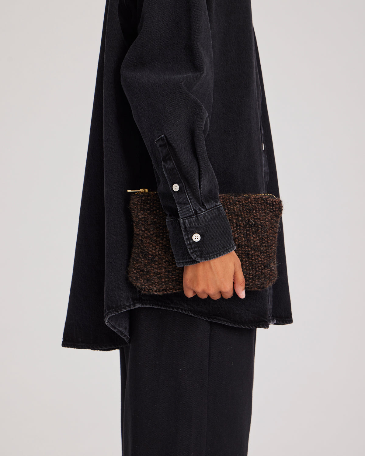 GAI+LISVA Stine Clutch Bag Accessories 684 Mulch/Black