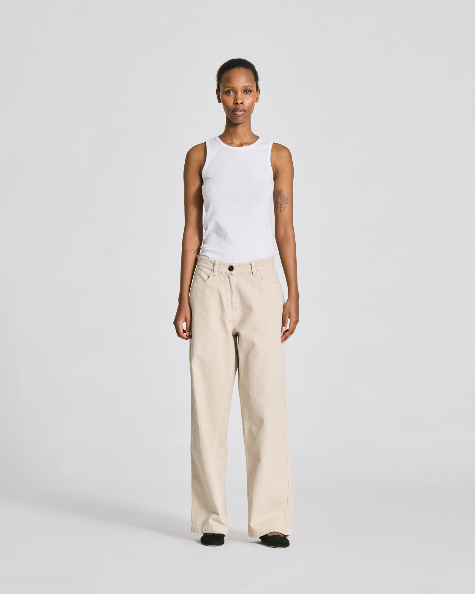 GAI+LISVA Thora Twill Pants Trousers & Shorts 139 Ancient Grey