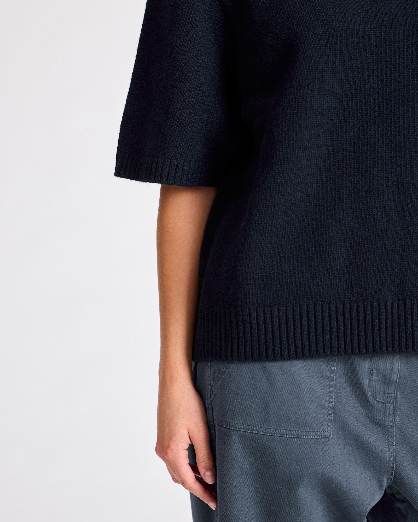GAI+LISVA Tulle Lambswool Jumper GOTS 243975 Knit 181 Midnight Blue