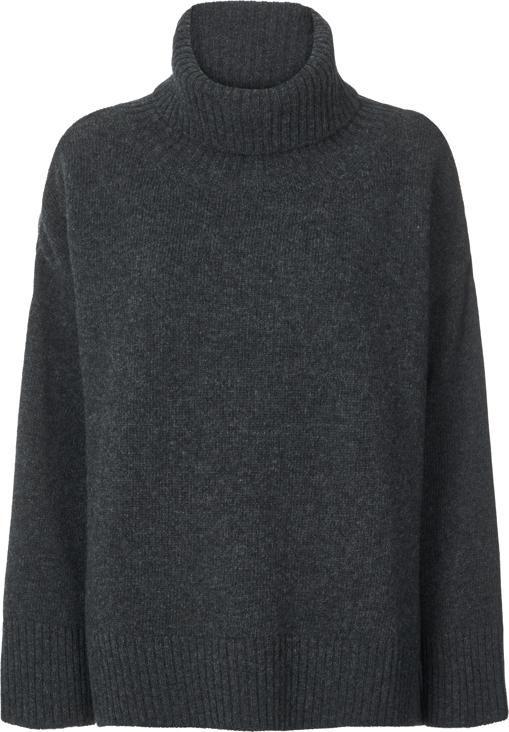 GAI+LISVA Vita Lambswool Jumper Lambswool l Knitwear 605 Dark Grey Melangè