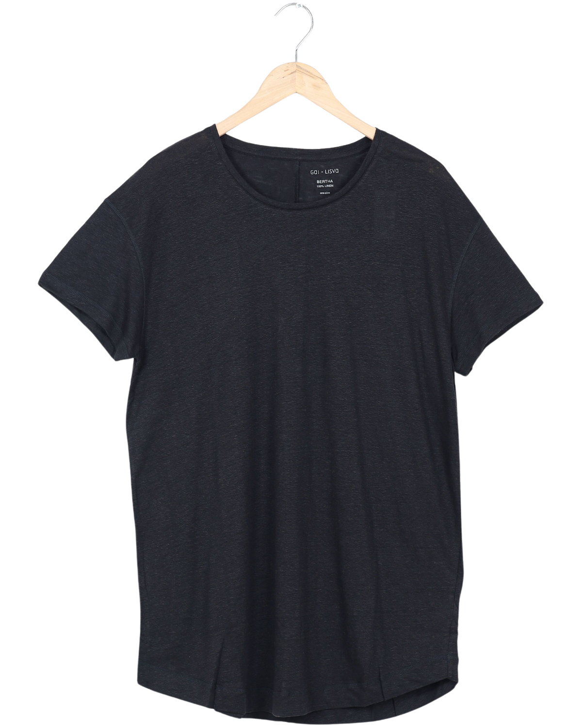Secondhand Bertha Linen T-shirt - Black