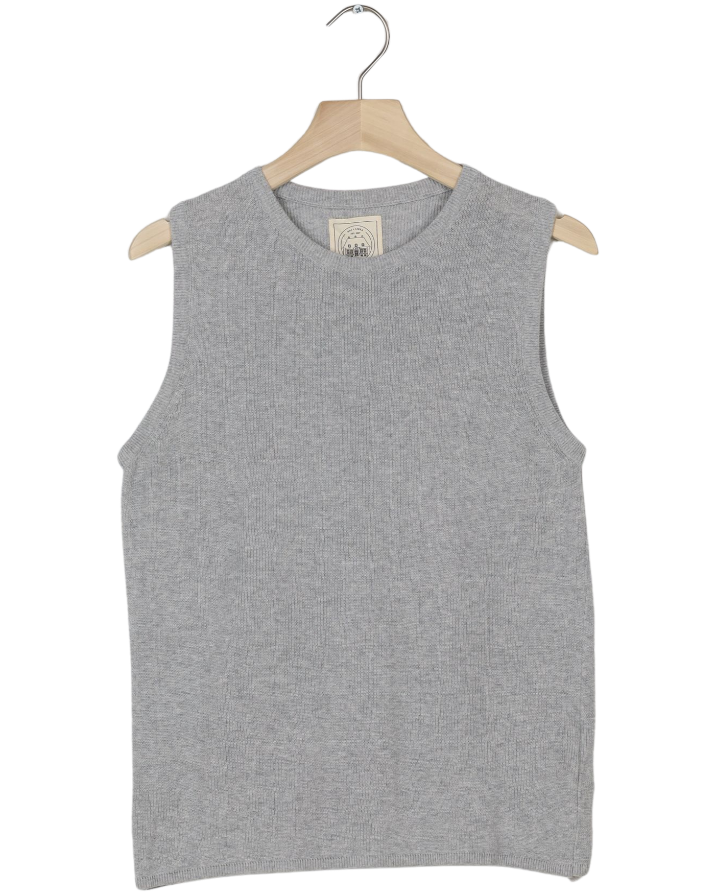 Secondhand Sofie Knit Tank GOTS 243975 - Light Grey Melange