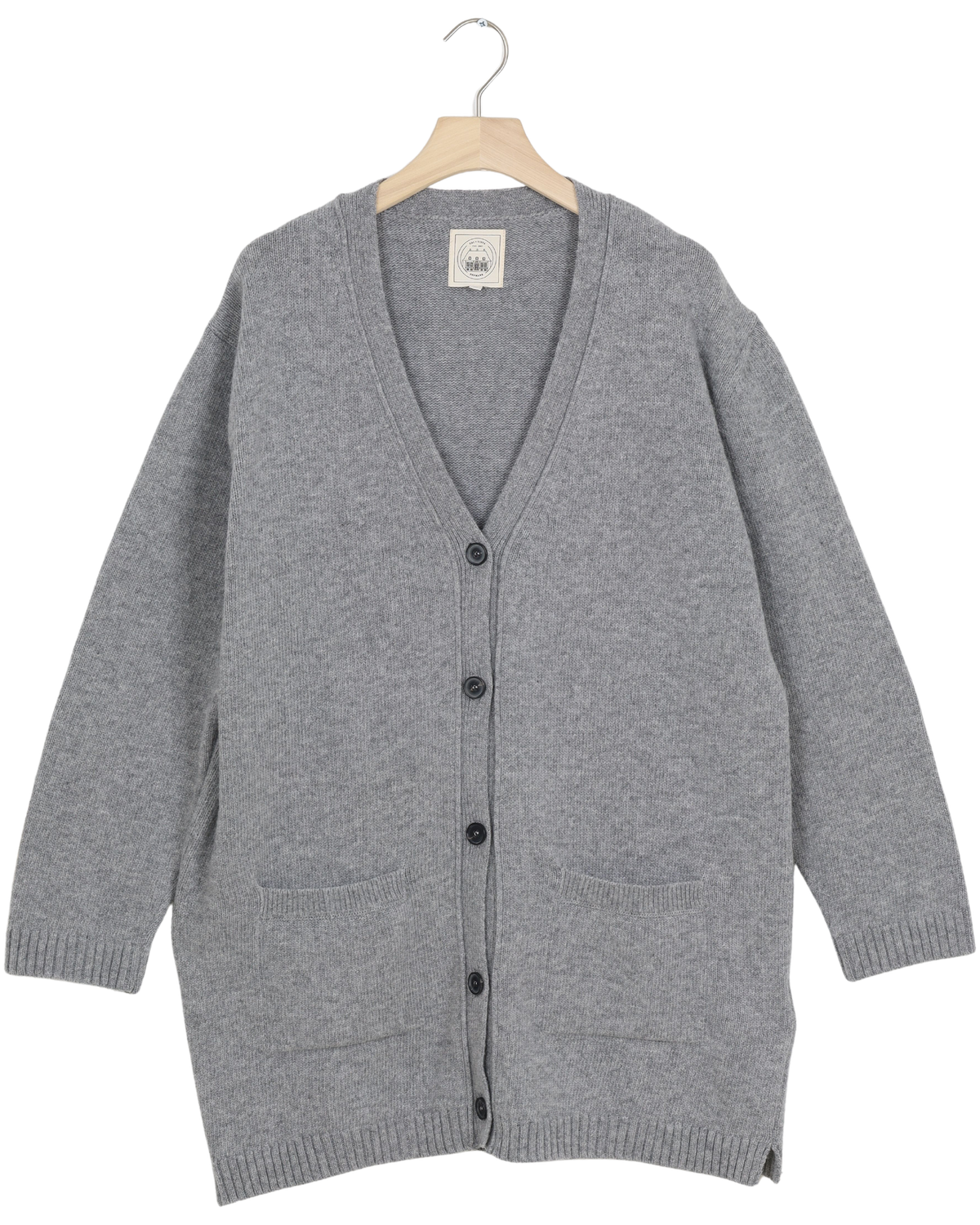 Secondhand Alba Lambswool Cardigan - Grey Melange