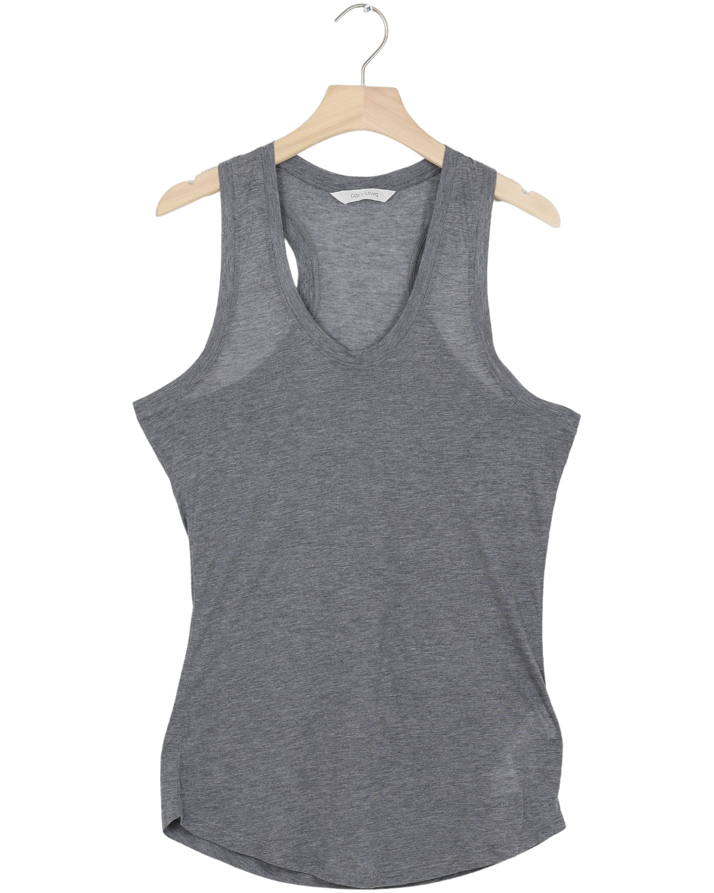 Secondhand Nellie S´less Modal Top- Light Grey Melange