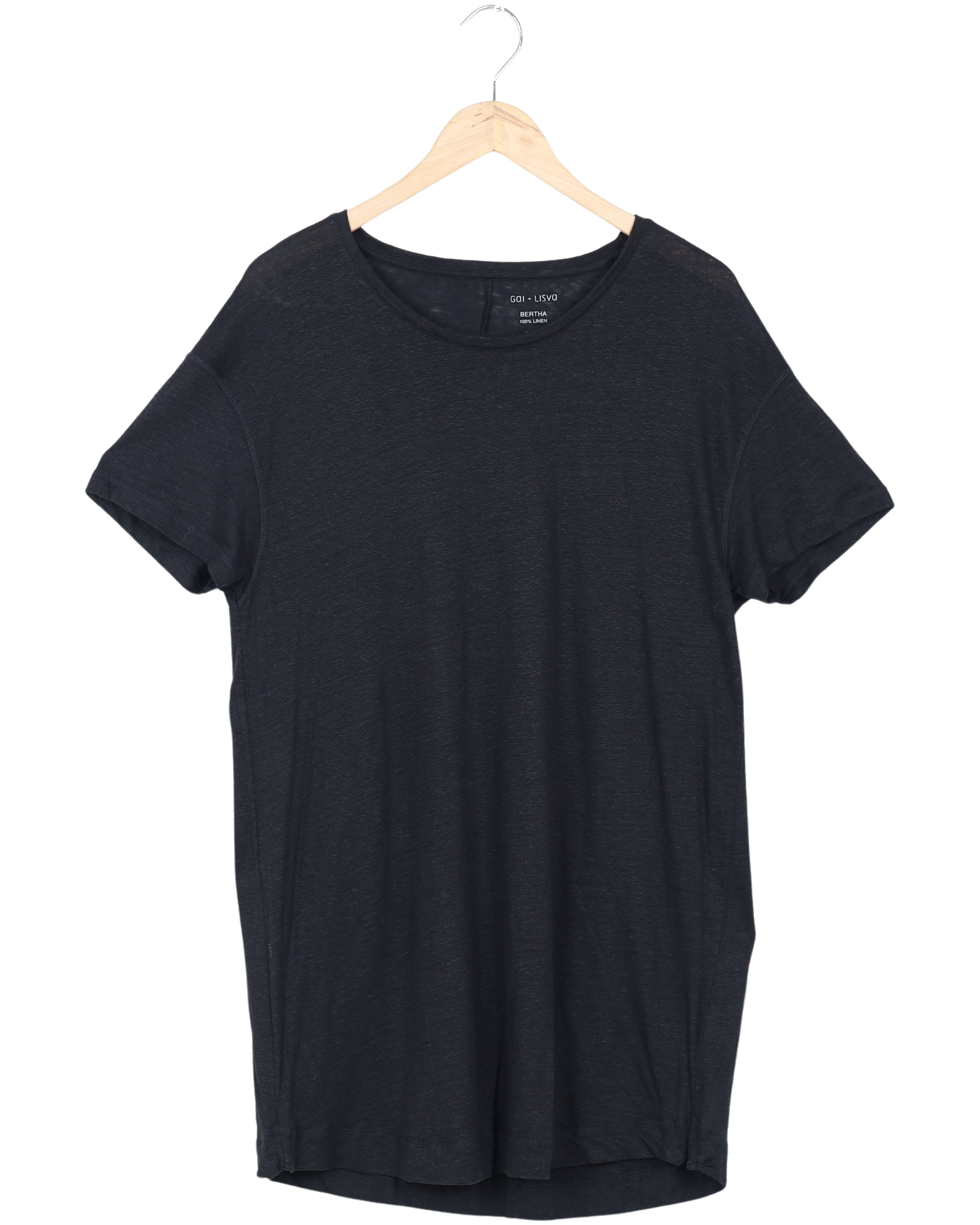 Secondhand Bertha Linen T-shirt - Black