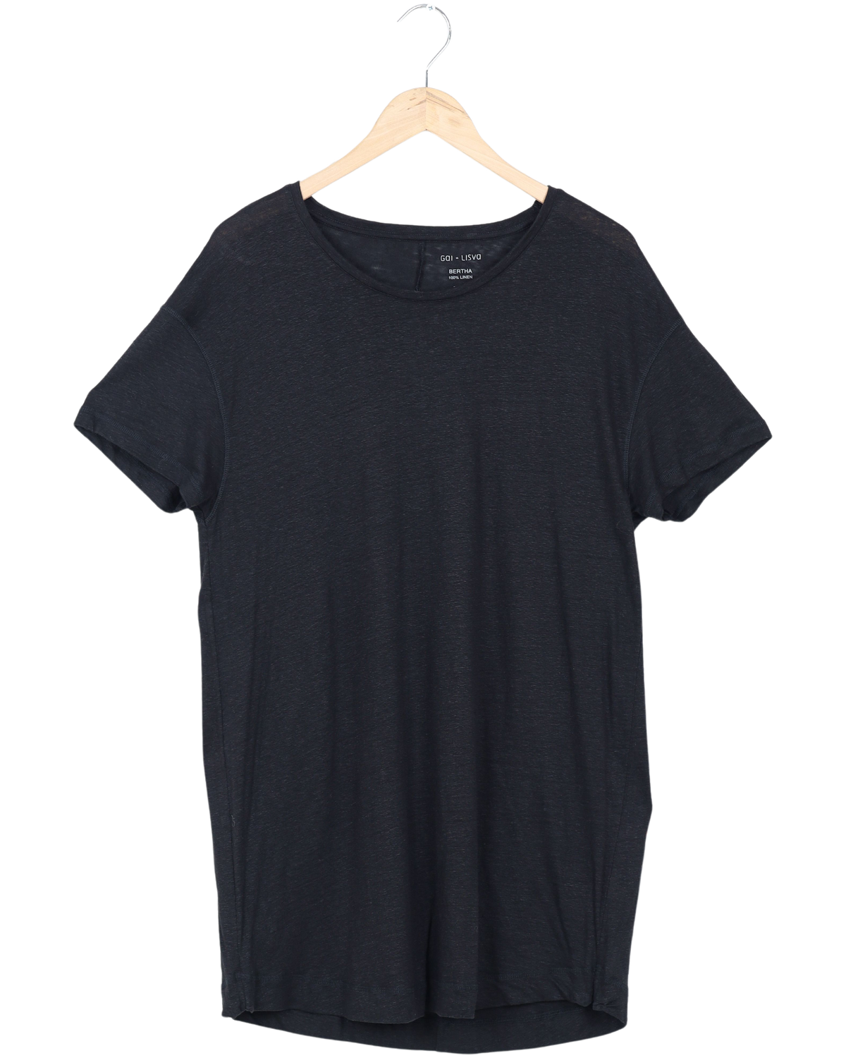 Secondhand Bertha Linen T-shirt - Black