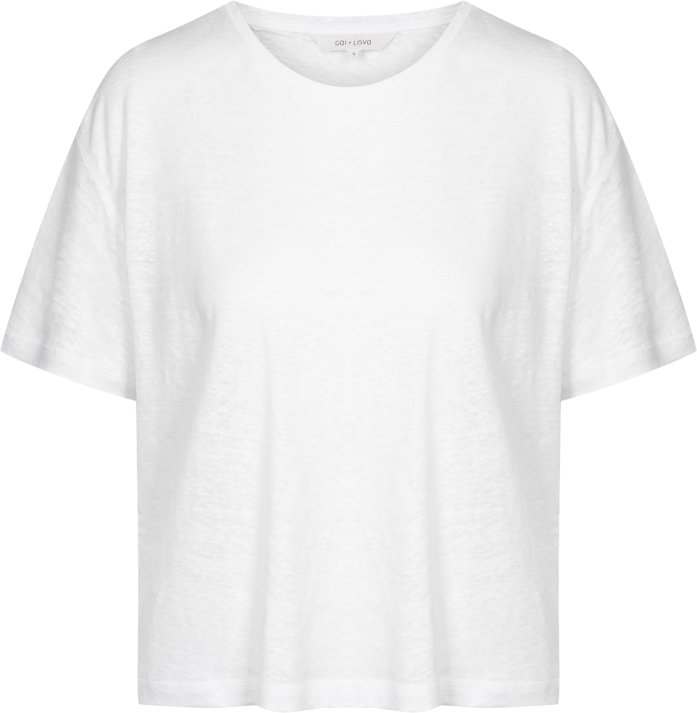 GAI+LISVA Ivalo Linen Tee Shirt Tops & T-shirts 100 White