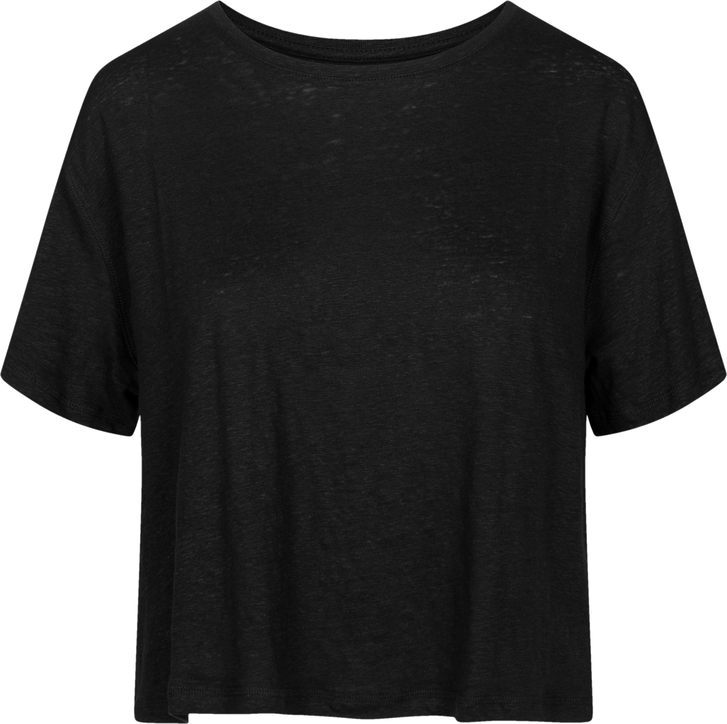 GAI+LISVA Ivalo Linen Tee Shirt Top 650 Black