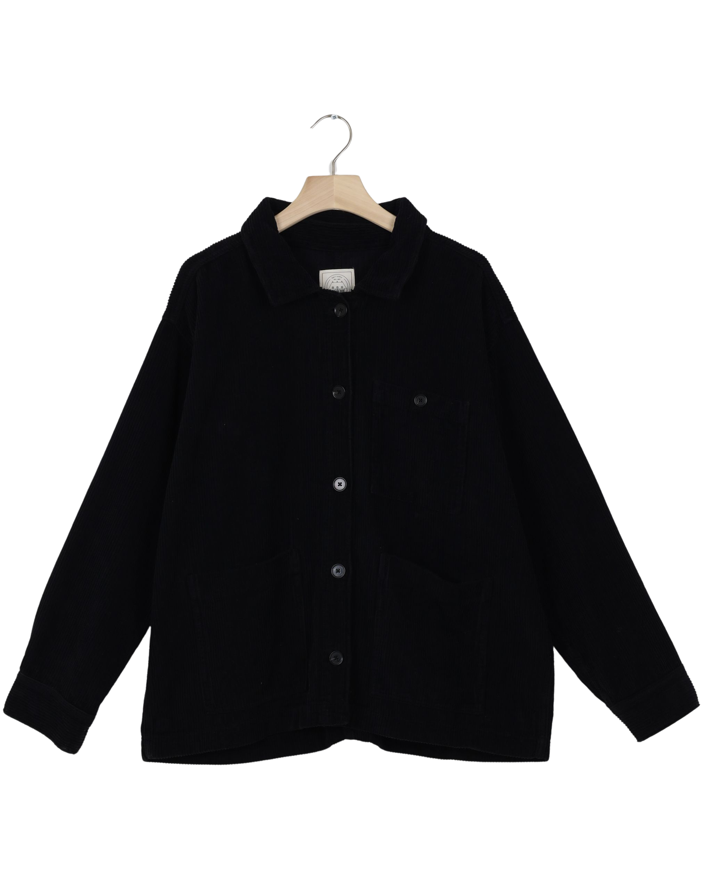 Secondhand Ellie Corduroy Jacket - Stretch Limo Black