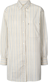 Resale Vilma Cotton Shirt - Sesame Stripe