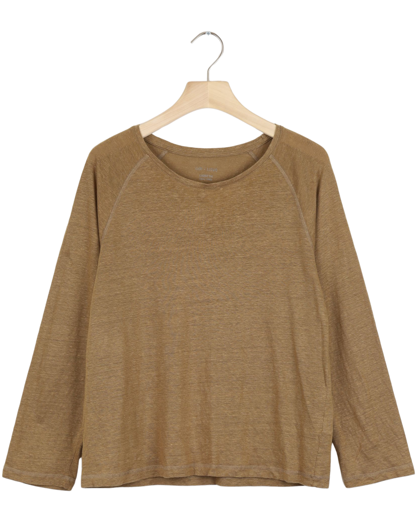 Secondhand Lisbeth Linen Top - Brown Mustard