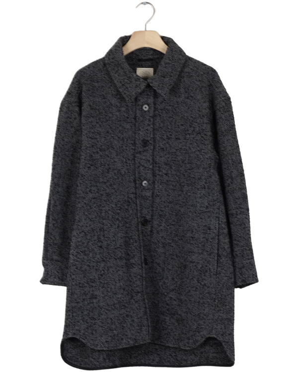 Secondhand Martina Shirt - Black Herringbone