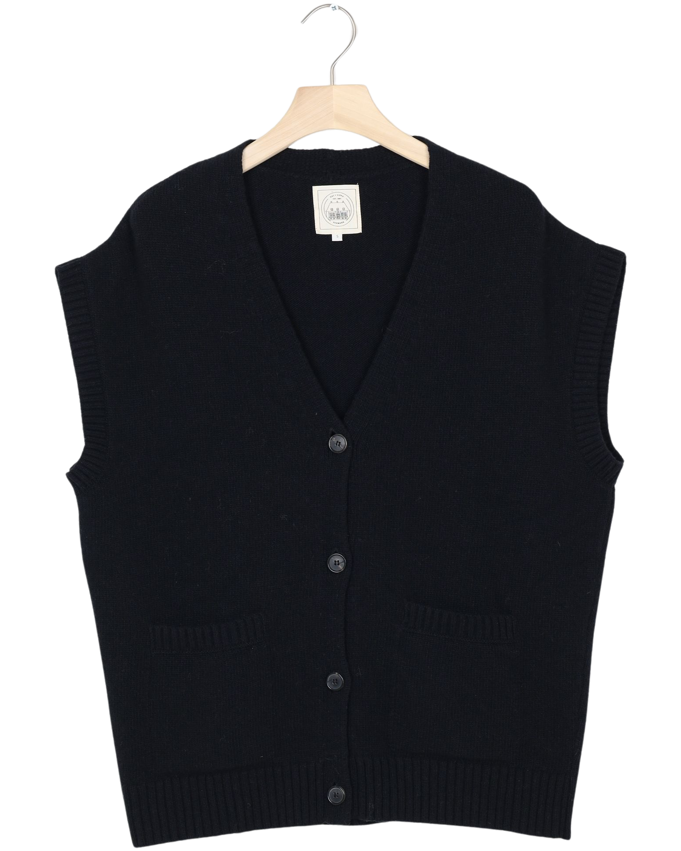 Secondhand Thea Lambswool Vest GOTS 243975 - Black