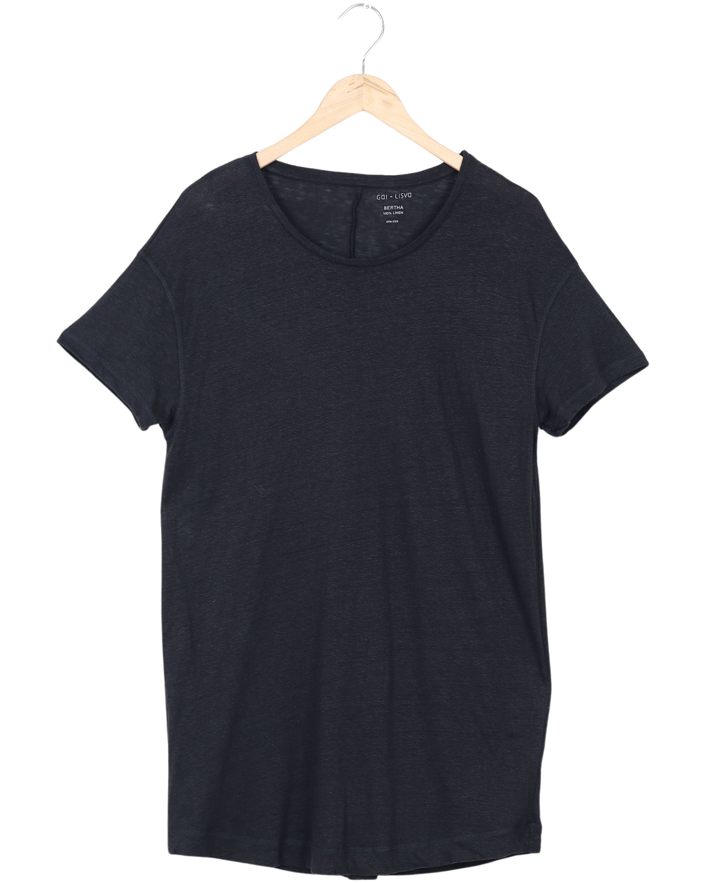 Secondhand Bertha Linen T-shirt - Black