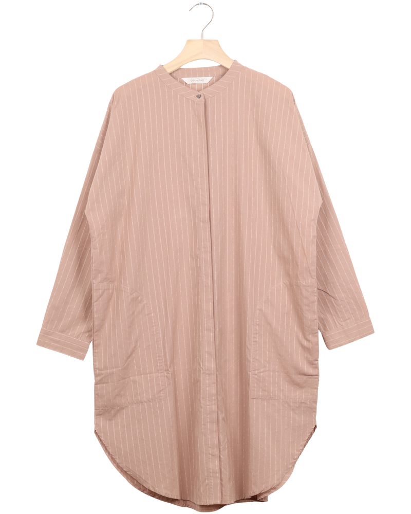 Secondhand Oline Cotton Shirt Dress - Brush