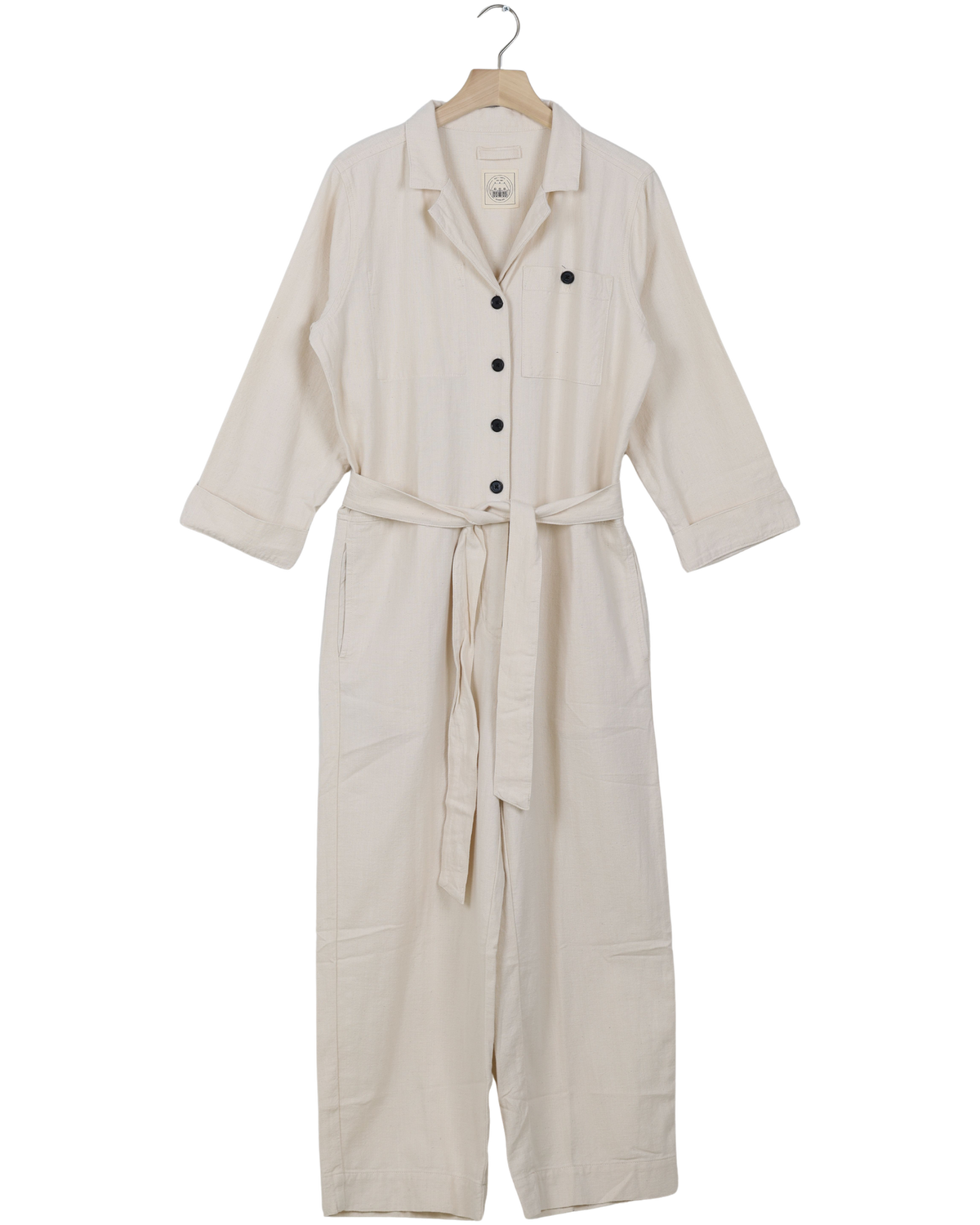 Secondhand Lotus Cotton Jumpsuit GOTS 243975 - Ecru