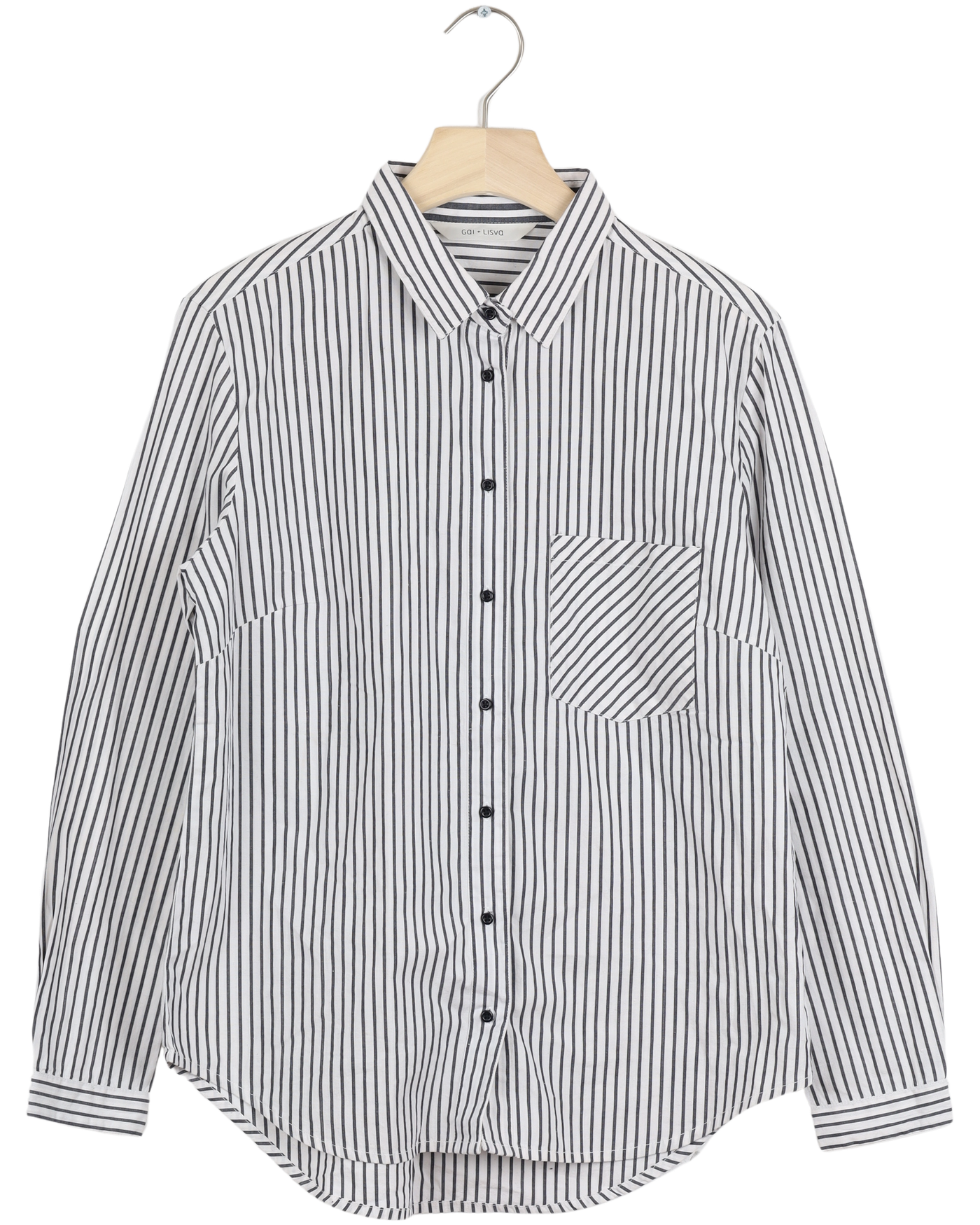 Secondhand Fidel Shirt - Dress Blue and Black Stripe