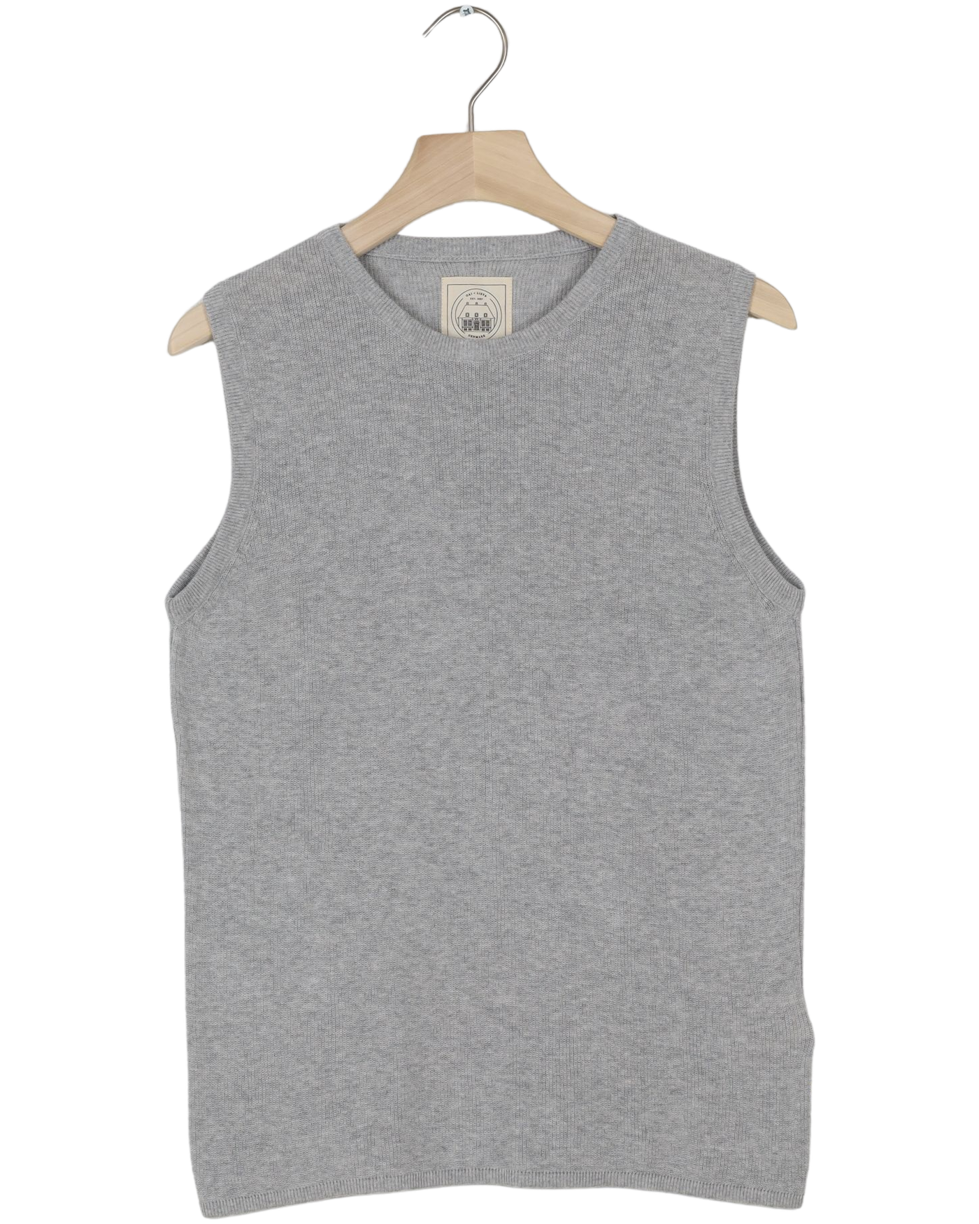 Secondhand Sofie Knit Tank GOTS 243975 - Light Grey Melange