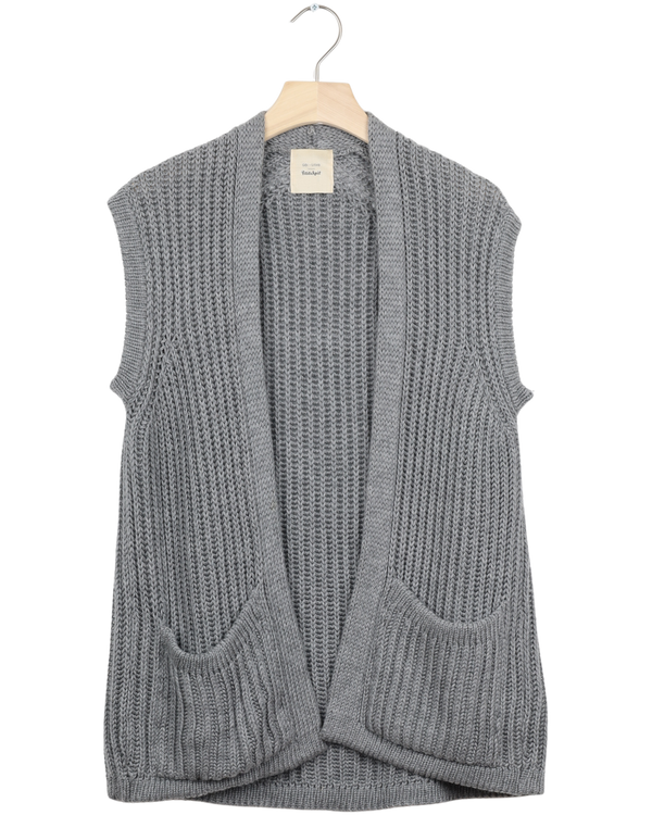 Secondhand November Vest - Grey Melange