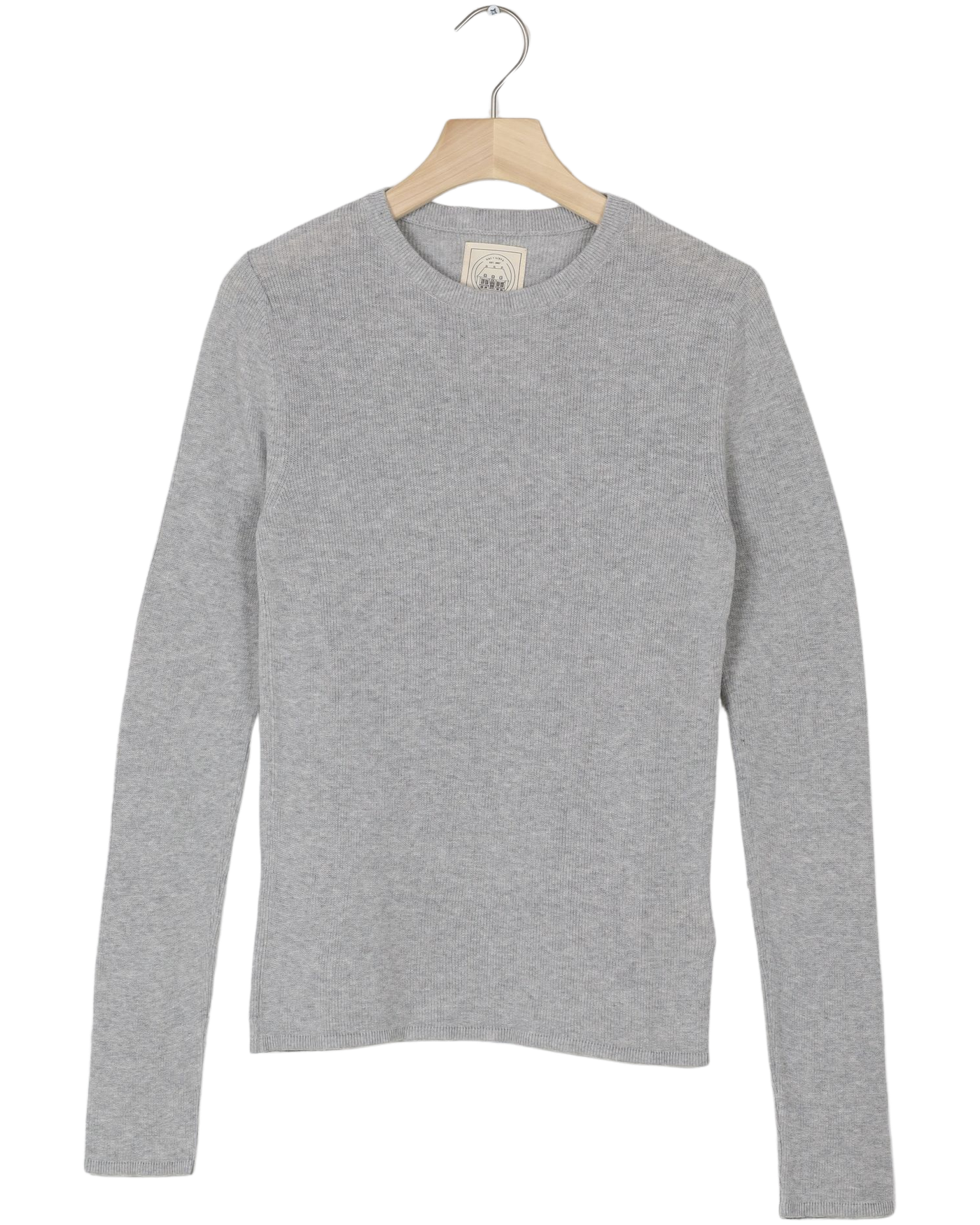 Secondhand Freja L/S Cotton Rib Top GOTS - Dark Grey Melangè