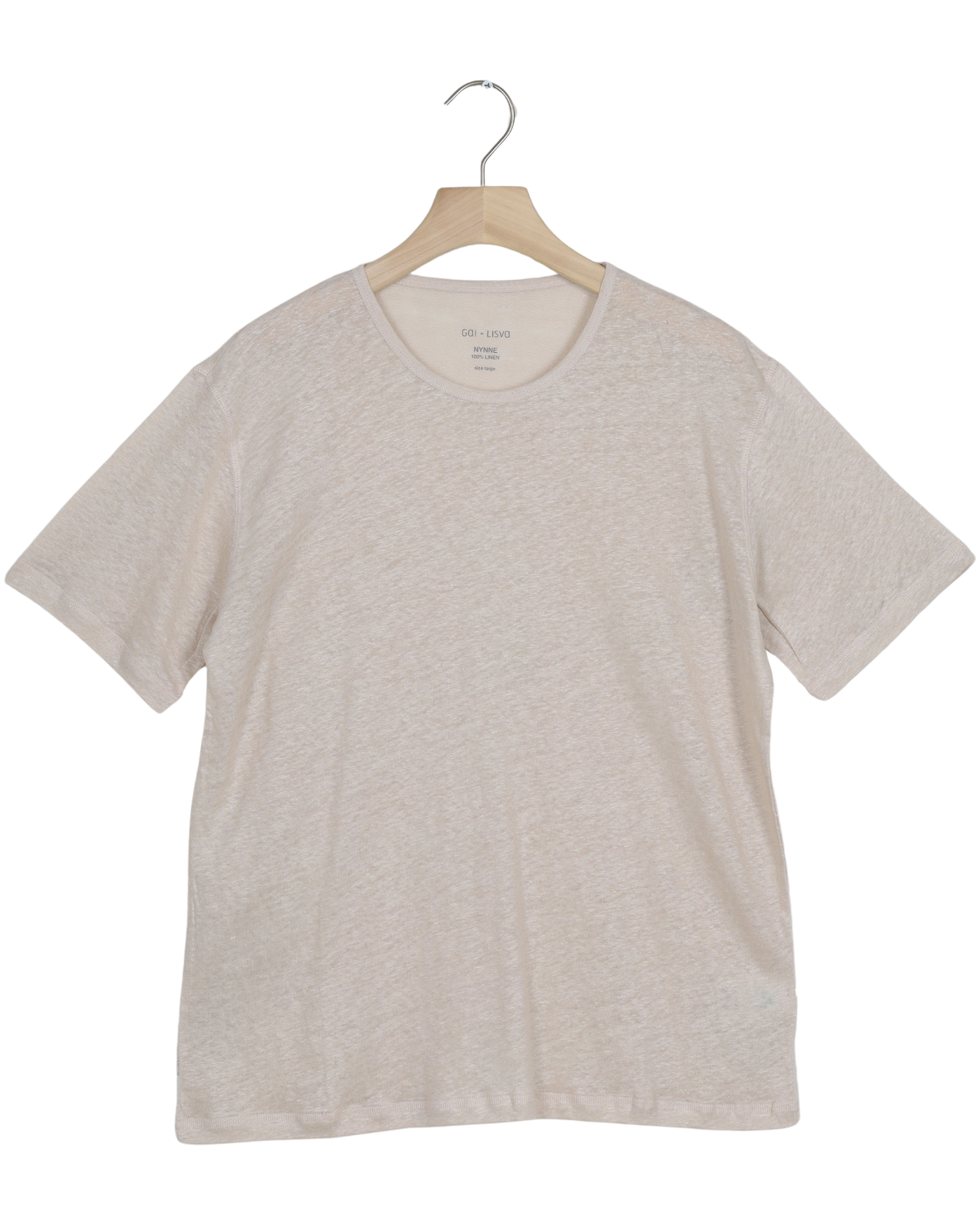 Secondhand Nynne Linen Tee shirt - Ancient Grey