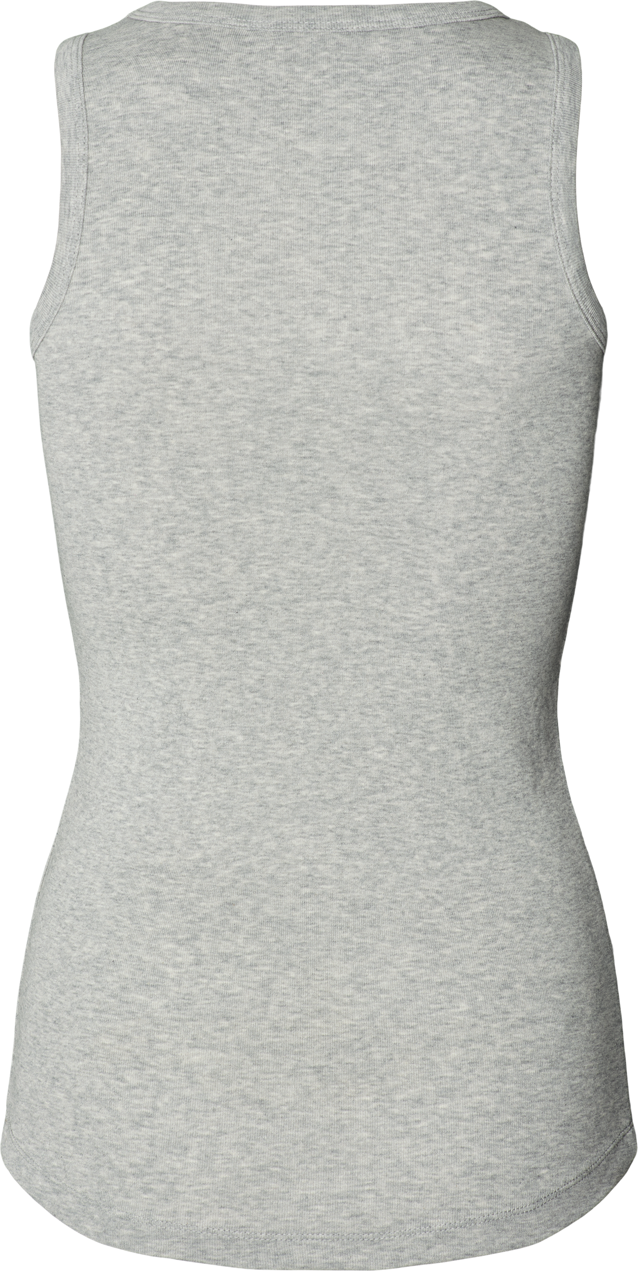 GAI+LISVA Alberte Cotton 1x1 RIB Top Top 601 Light Grey Melange