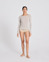 GAI+LISVA Amalie Sailor Wool Top Top 963 Ecru / Grey Melange Sailor Stripe