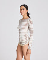 GAI+LISVA Amalie Sailor Wool Top Top 963 Ecru / Grey Melange Sailor Stripe